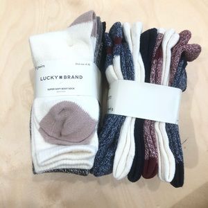 2 SET ! 👣🧦🧦of 6 pair Lucky brand Super Soft socks. 12 pairs in total!